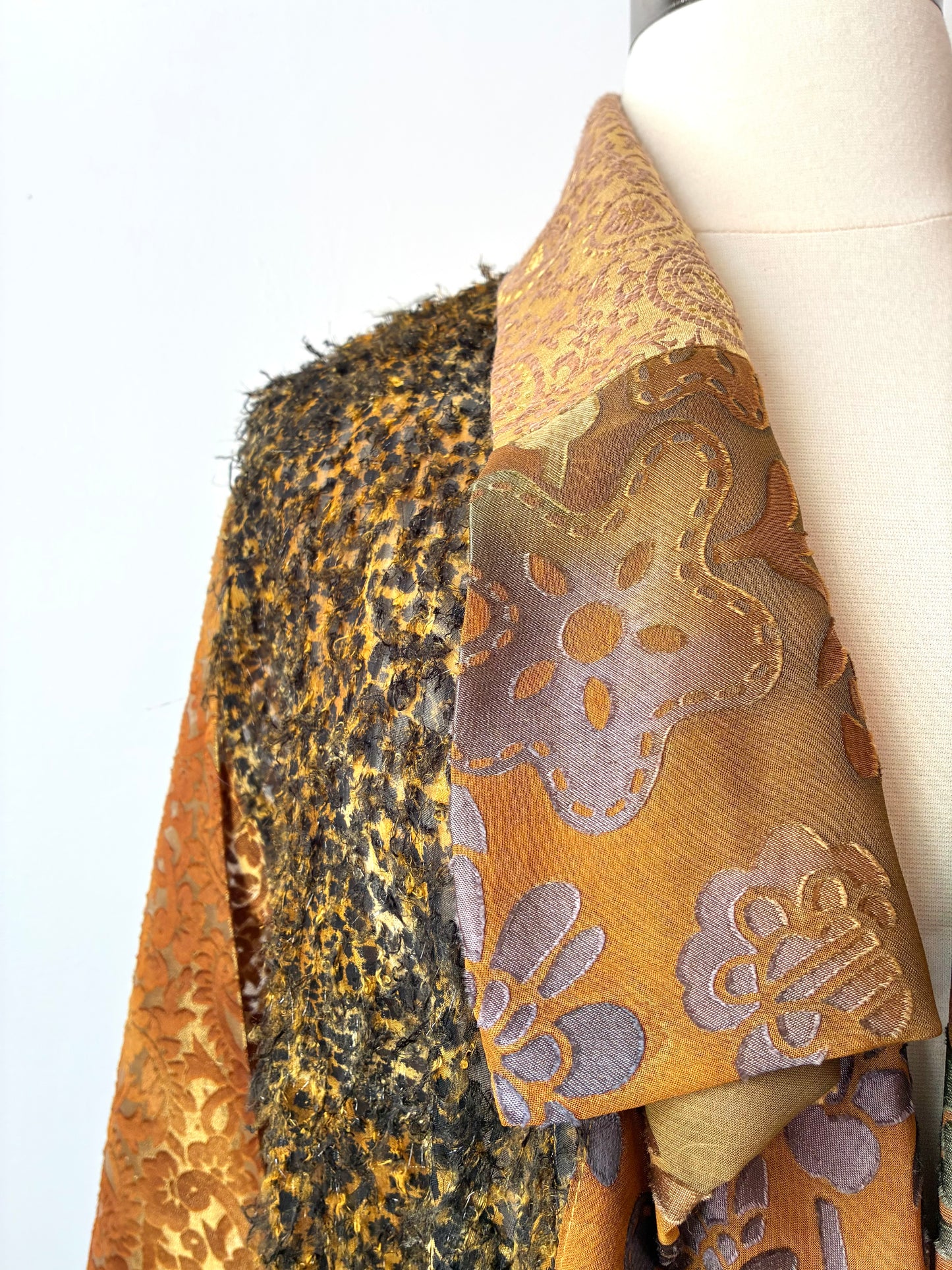 Pre-Owned Y2K Sterling Styles Silk/Organza Open Front Jacket, Size:M/L
