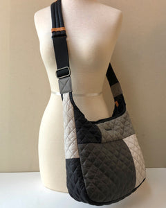 Pre-Owned MZ Wallace Parker Quilted Colorblock Crossbody Satchel Bag