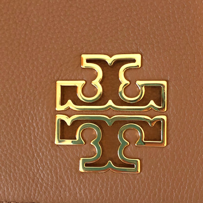 Pre-Owned Tory Burch Pebble Leather Britten Clutch/Crossbody Bag