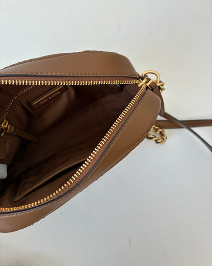 Pre-Owned Tory Burch Leather Fleming Quilted Camera Bag