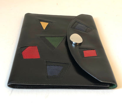 Pre-Owned Vintage 1980’s Hermès Leather and Lizard Block Pochette Rio Clutch Bag
