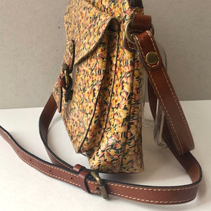 Pre-Owned Patricia Nash Summer Floral Leather Crossbody Bag