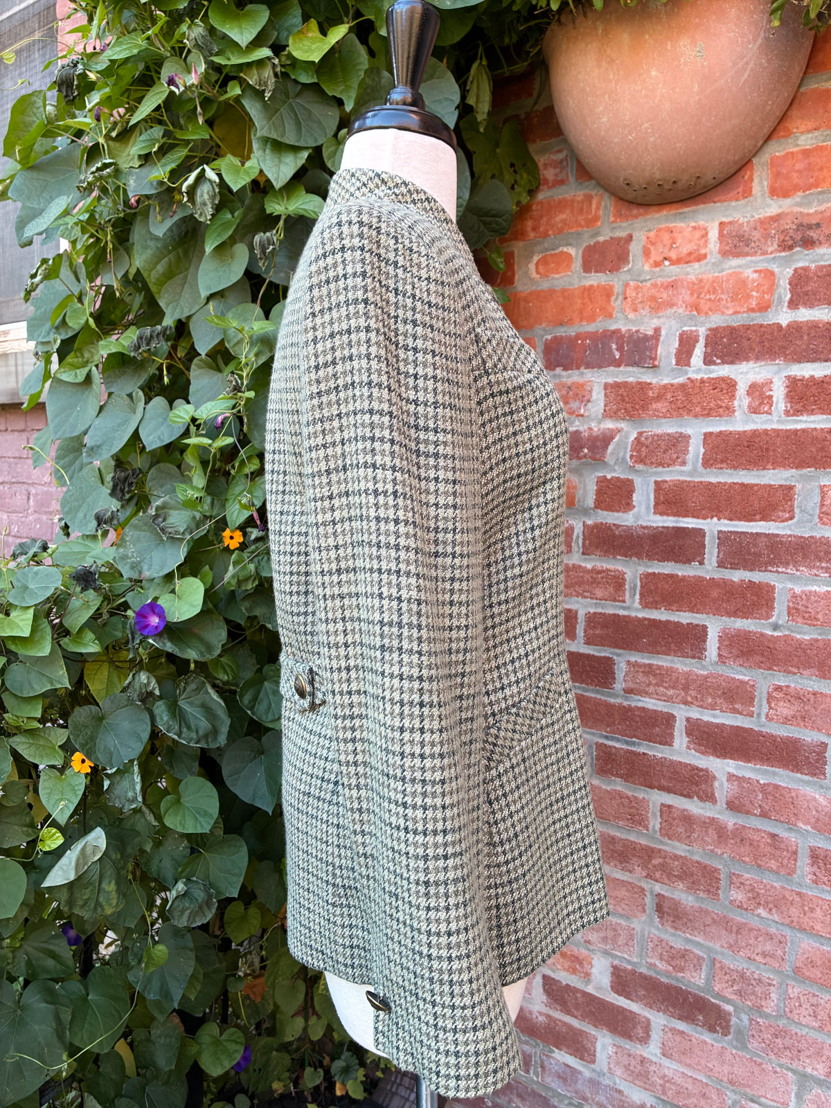 1990’s Carlisle Wool Houndstooth Jacket, Size 4