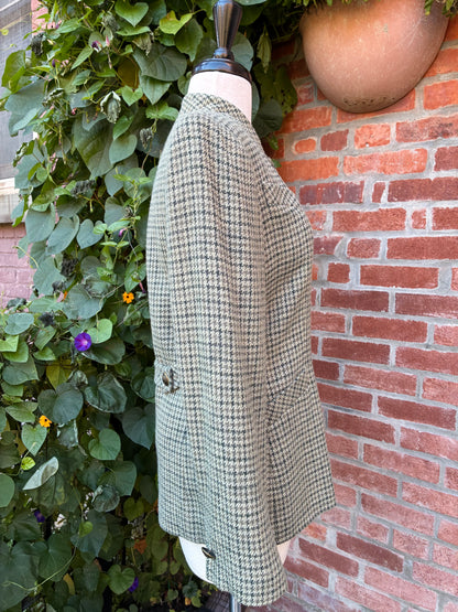 1990’s Carlisle Wool Houndstooth Jacket, Size 4