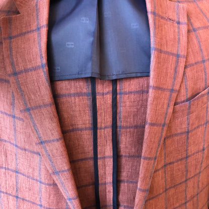 Tommy Hilfiger Men’s Checkered Linen Sport Coat, Size 40 Regular