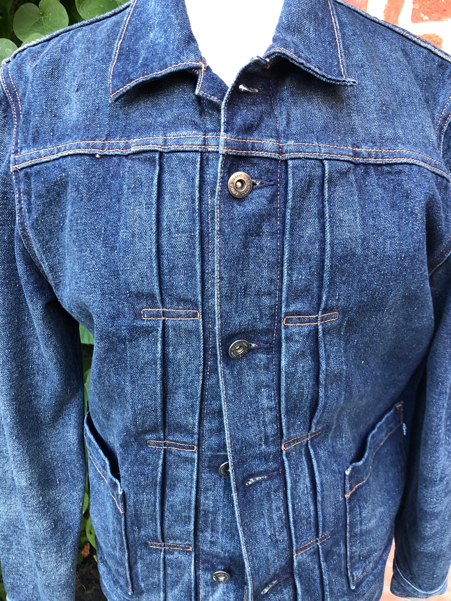 Pre-Owned Levi Strauss Crafted Japanese Neppy Denim Trucker Jacket, Size Men’s Small