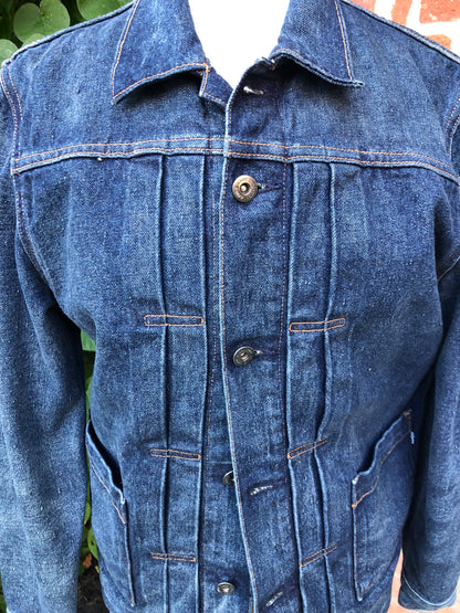 Pre-Owned Levi Strauss Crafted Japanese Neppy Denim Trucker Jacket, Size Men’s Small