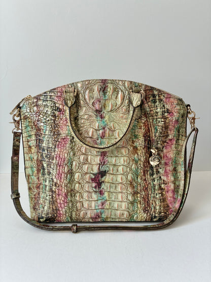 NWOT Pre-Owned Brahmin Large Duxbury Satchel in Opal Melbourne Colorway