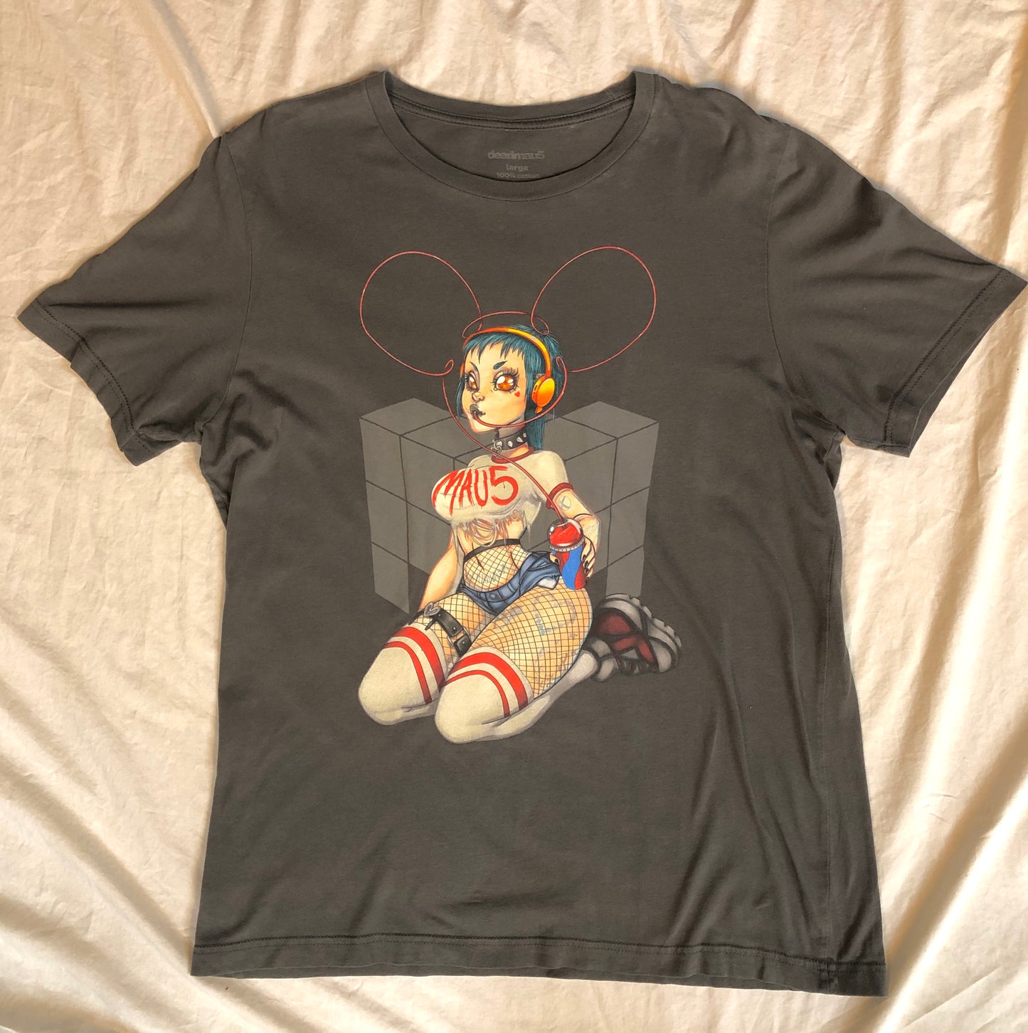Vintage Deadmau5 Graphic T-Shirt, Size Men’s Large