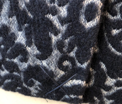 Pre-Owned Cabi Soft Wool Blend Paisley Jacquard Single Button Jacket, Size 6/8