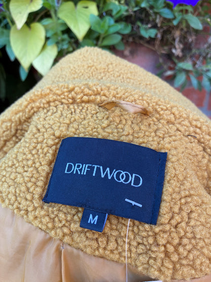 Pre-Owned Driftwood Marigold Teddy Bear Coat, Size Medium