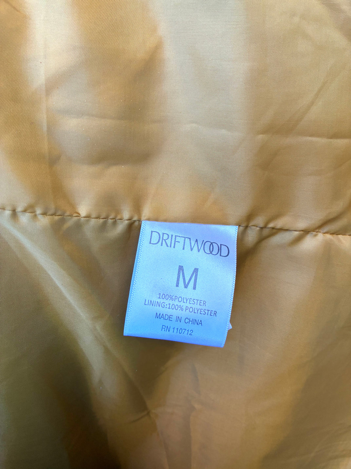 Pre-Owned Driftwood Marigold Teddy Bear Coat, Size Medium