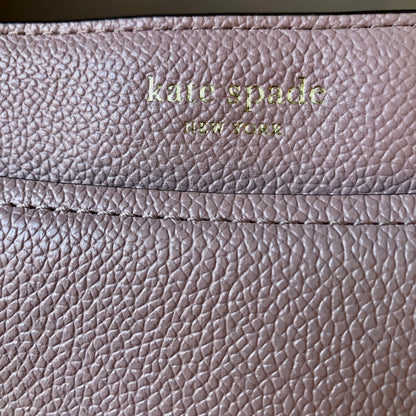 Pre-owned Never Worn Kate Spade Margeaux Mauve Pebble Leather Crossbody Bag