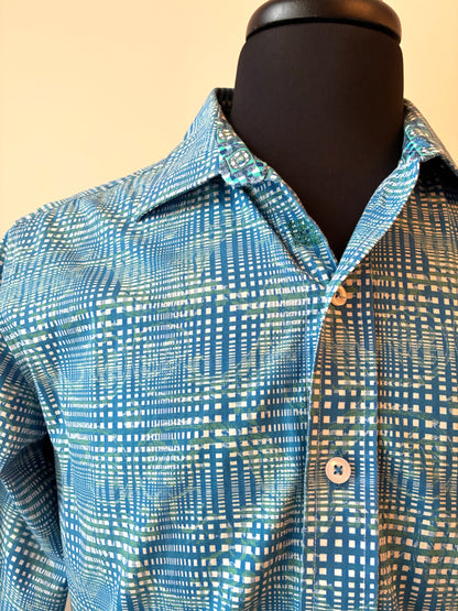 Robert Gram Flip Cuff Shirt, Size: Small Petite, Material: 100% Cotton
