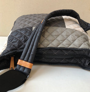 Pre-Owned MZ Wallace Parker Quilted Colorblock Crossbody Satchel Bag