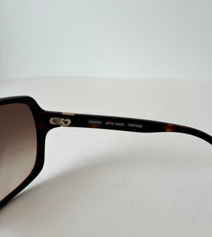 Y2K Pre-Owned Coach Tortoiseshell Sunglasses (with case)