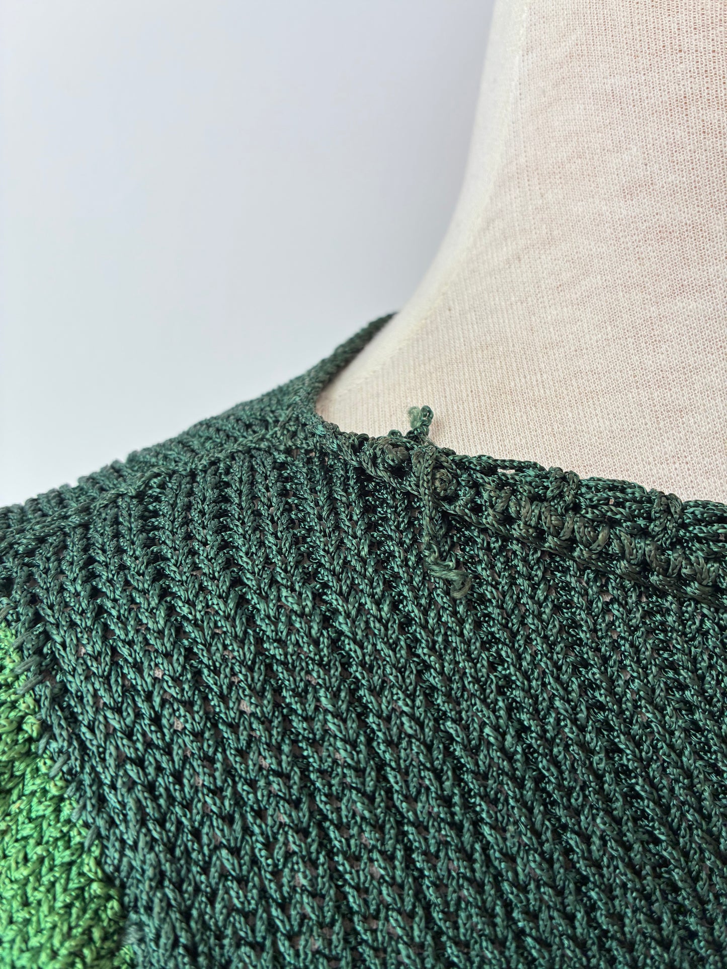 1940’s Handmade Wartime Short Sleeve Sweater, Size: Small