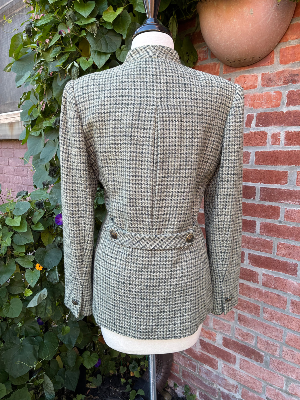 1990’s Carlisle Wool Houndstooth Jacket, Size 4