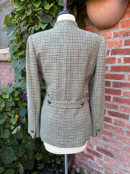 1990’s Carlisle Wool Houndstooth Jacket, Size 4