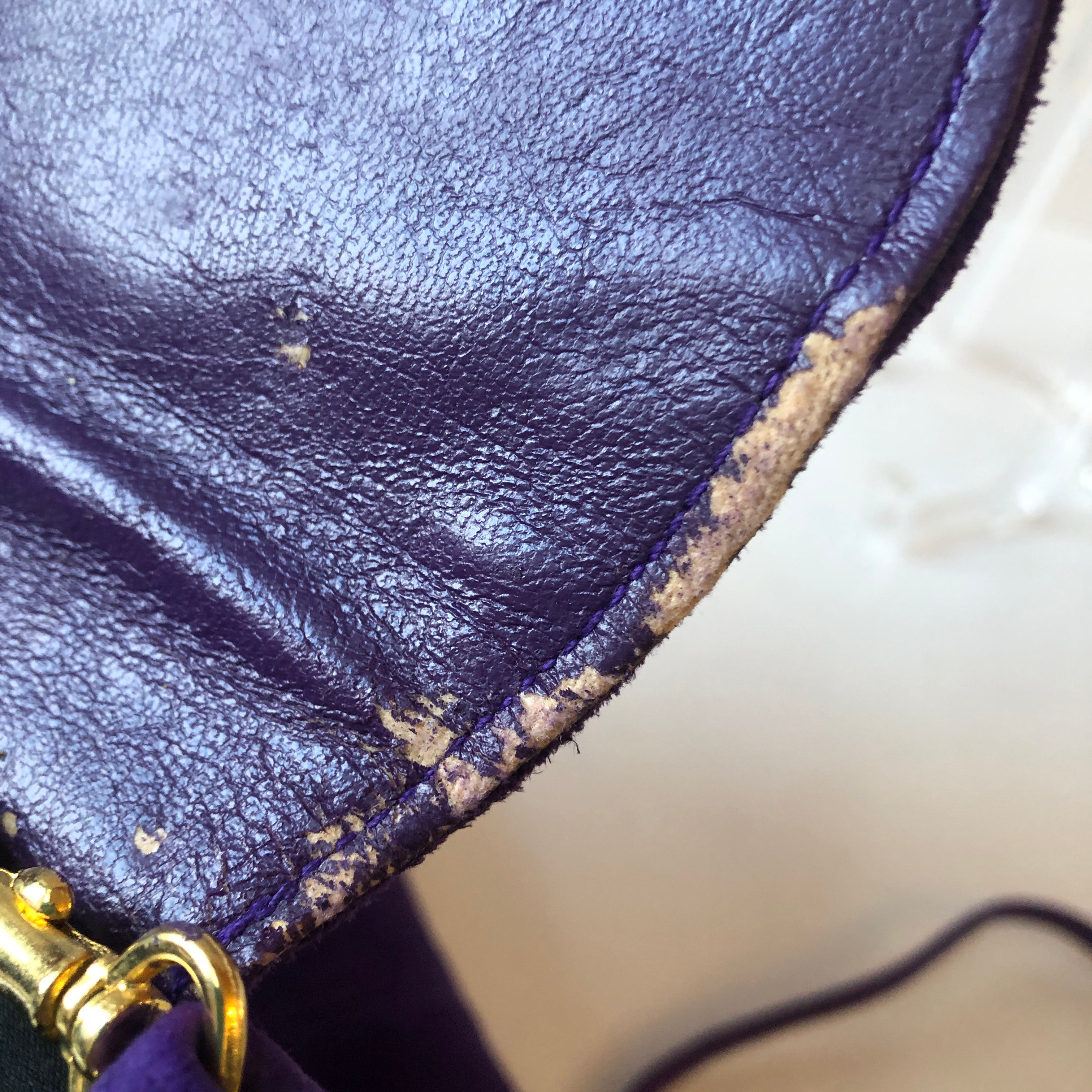 1980’s Purple Suede & Reptile Handbag