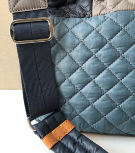 Pre-Owned MZ Wallace Parker Quilted Colorblock Crossbody Satchel Bag