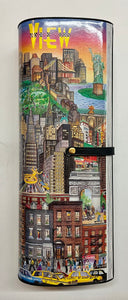 Vintage Lutci NYC Magazine Multicolor Box Handbag