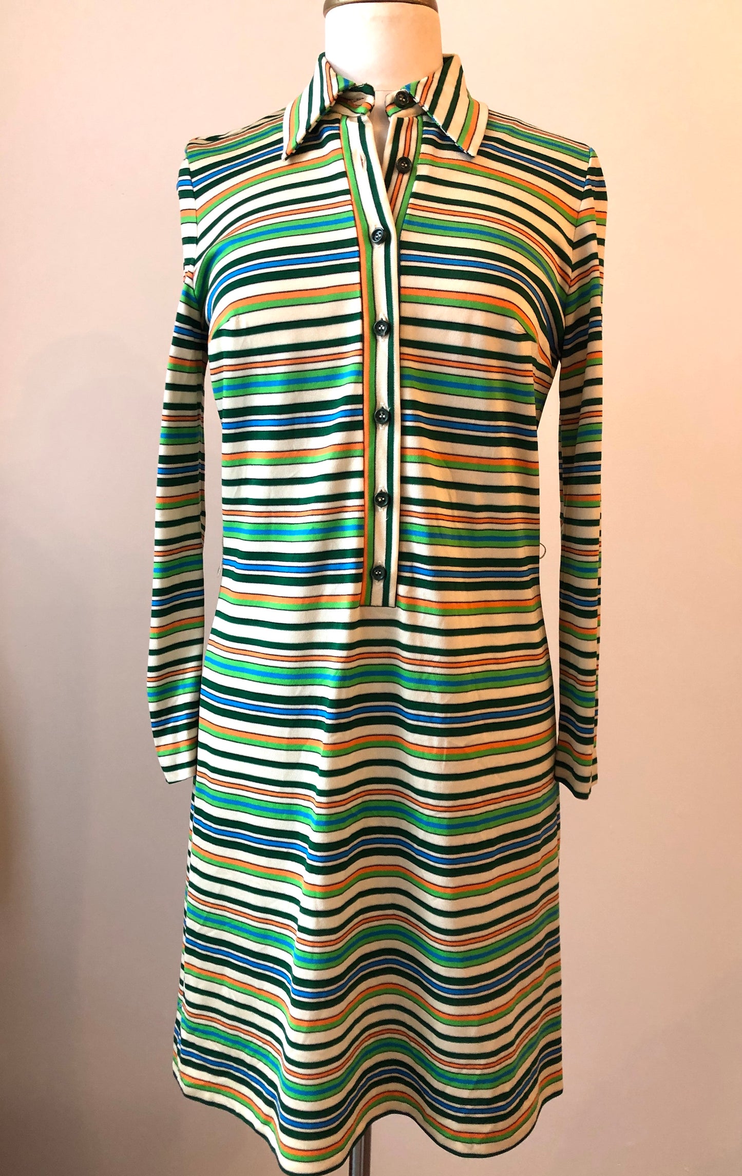 1960’s Sport LTD. Knit Shirt Dress, Size: Med