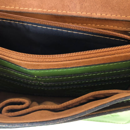 Pre-Owned Patricia Nash Tooled Leather Convertible Cross Body Handbag, with Dust Bag