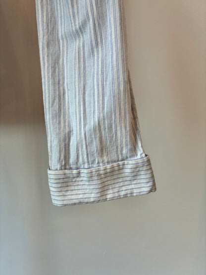 Kolor Pinstripe Blocking Button Down Shirt, 99% Cotton, Size: Medium