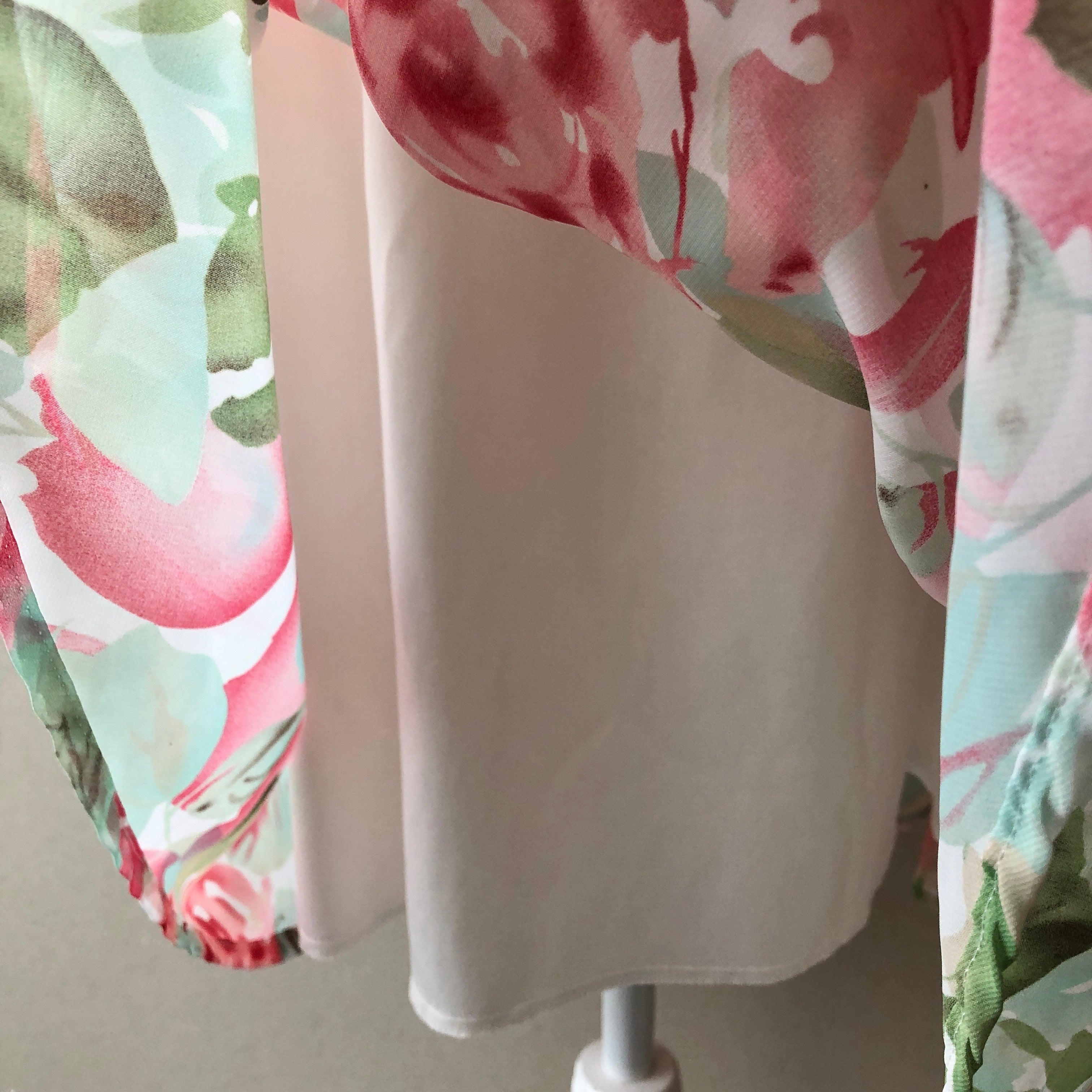 1990’s Lined Dressbarn Romantic Floral Dress, Size 4