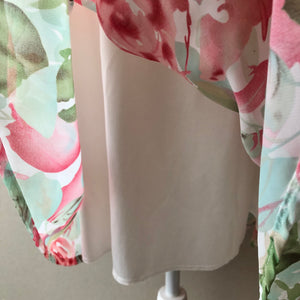 1990’s Lined Dressbarn Romantic Floral Dress, Size 4