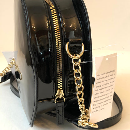 NWT Pre-Owned Betsey Johnson Patent Leather Multi Media Kitsch Crossbody Bag