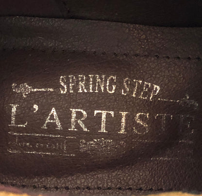 Pre-Owned L’Artiste by Spring Step Embossed Leather Kacielou Bootie, Size 39 (8.5)