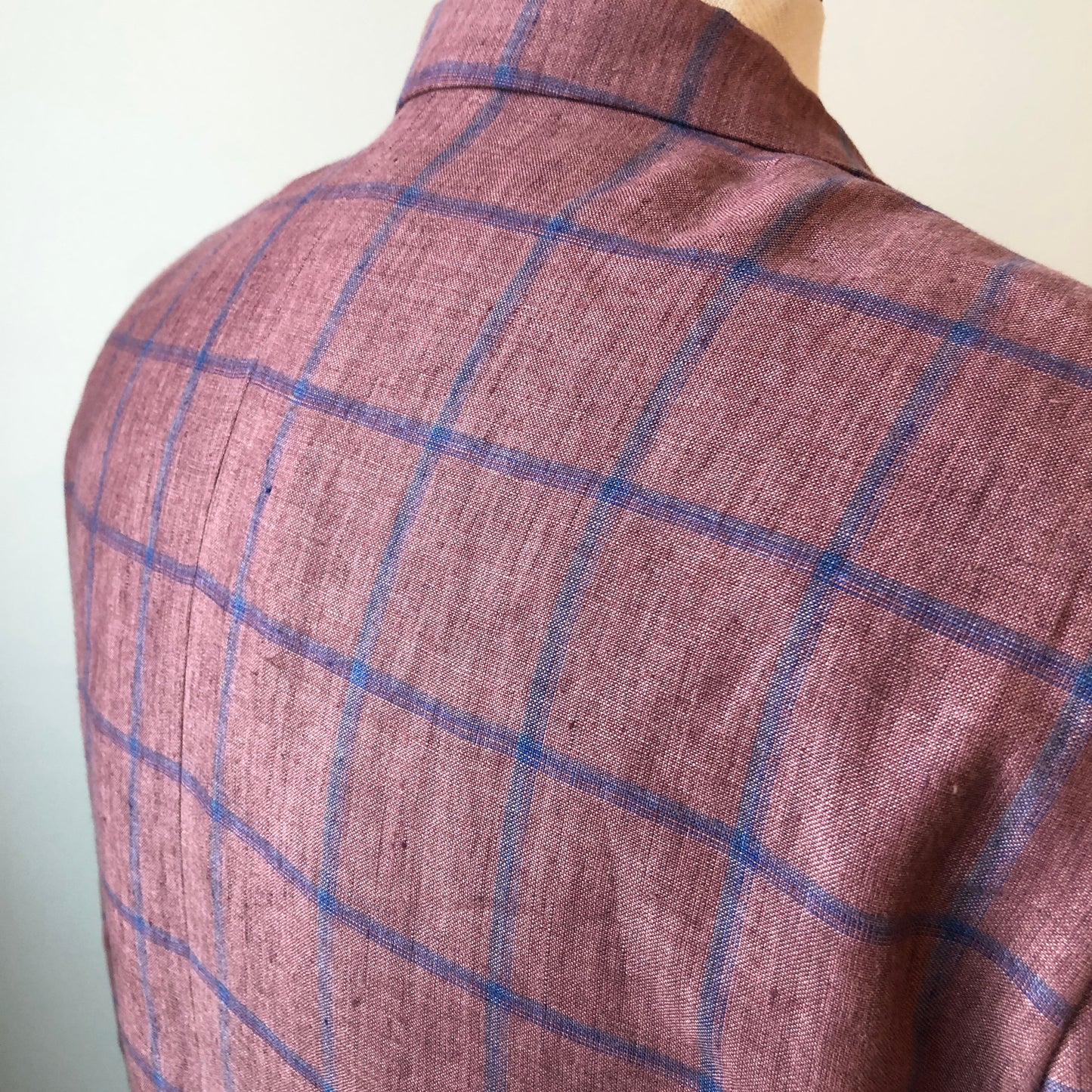 Tommy Hilfiger Men’s Checkered Linen Sport Coat, Size 40 Regular