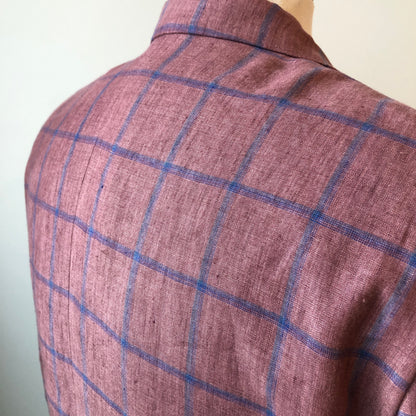 Tommy Hilfiger Men’s Checkered Linen Sport Coat, Size 40 Regular