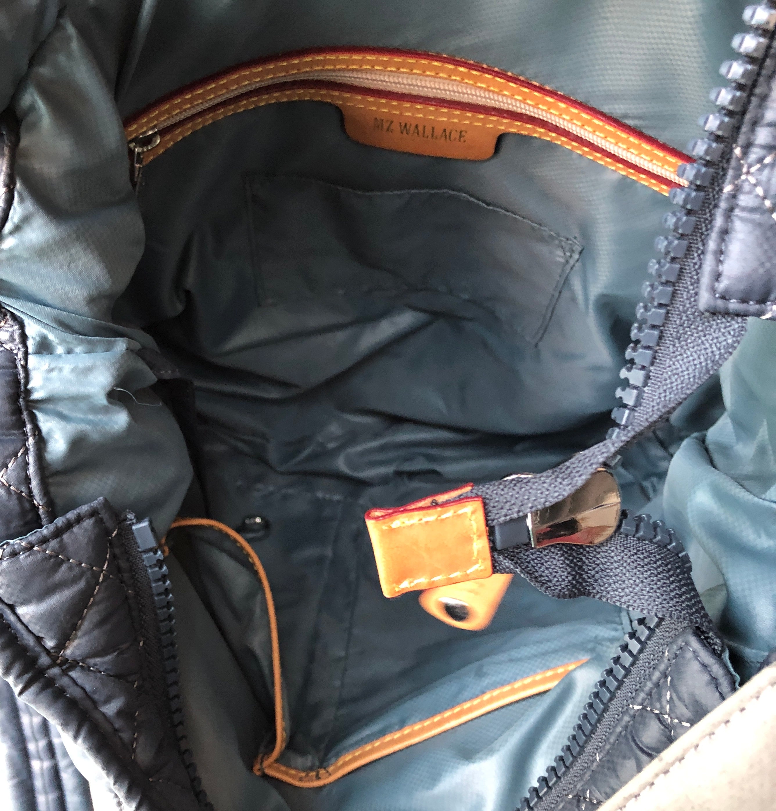 Pre-Owned MZ Wallace Parker Quilted Colorblock Crossbody Satchel Bag