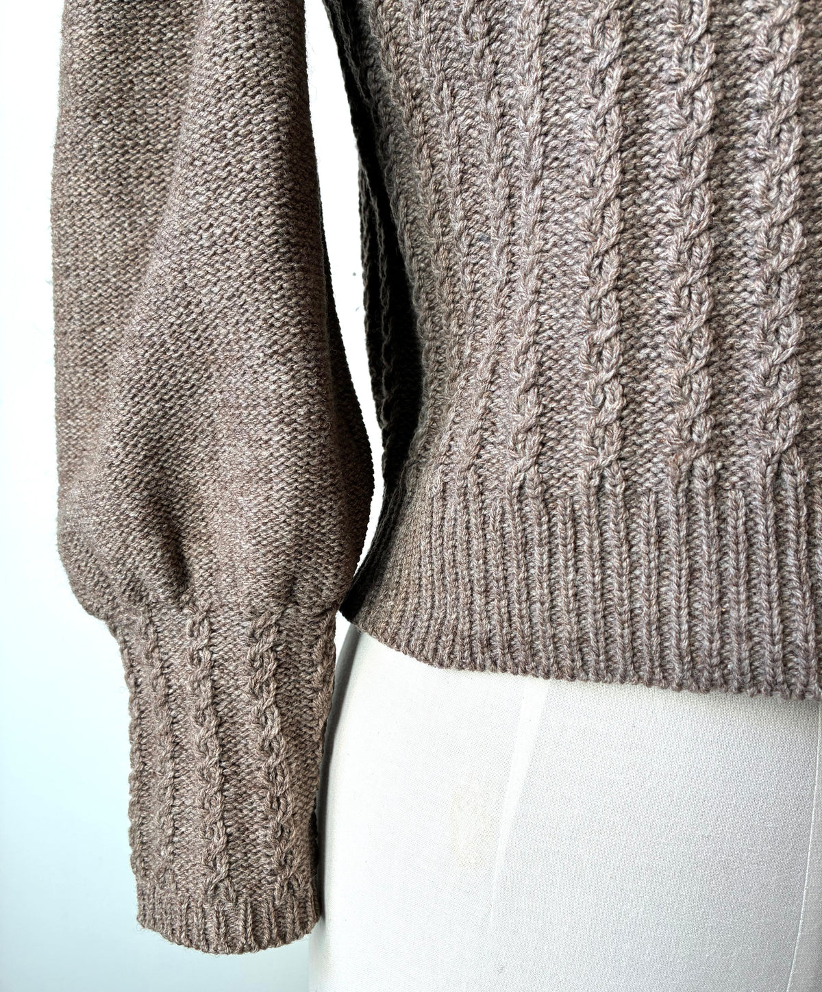 80’s Tracht Exquisit Von Huber Wool Hand Knit Cardigan, Size Small/Medium