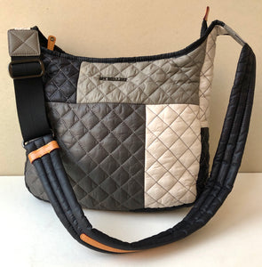 Pre-Owned MZ Wallace Parker Quilted Colorblock Crossbody Satchel Bag