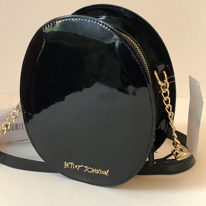 NWT Pre-Owned Betsey Johnson Patent Leather Multi Media Kitsch Crossbody Bag