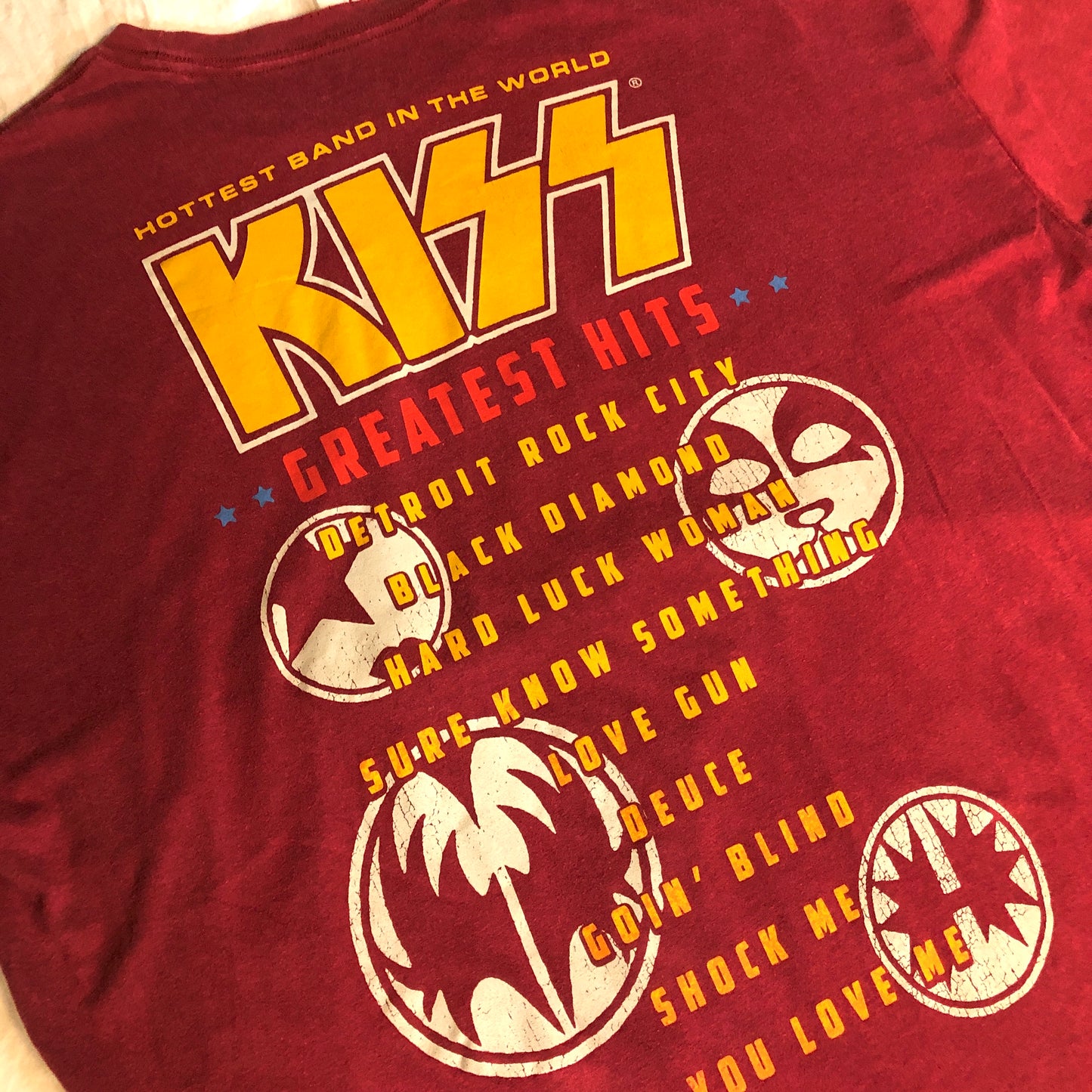 Vintage Kiss “Kiss” Greatest Hits T-Shirt, Size Large/XL