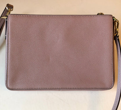 Pre-owned Never Worn Kate Spade Margeaux Mauve Pebble Leather Crossbody Bag