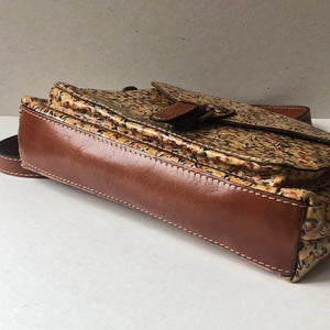 Pre-Owned Patricia Nash Summer Floral Leather Crossbody Bag