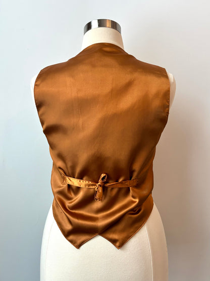 1980’s Agapo Collection Suede Genuine Leather Vest, Size: Medium/Large