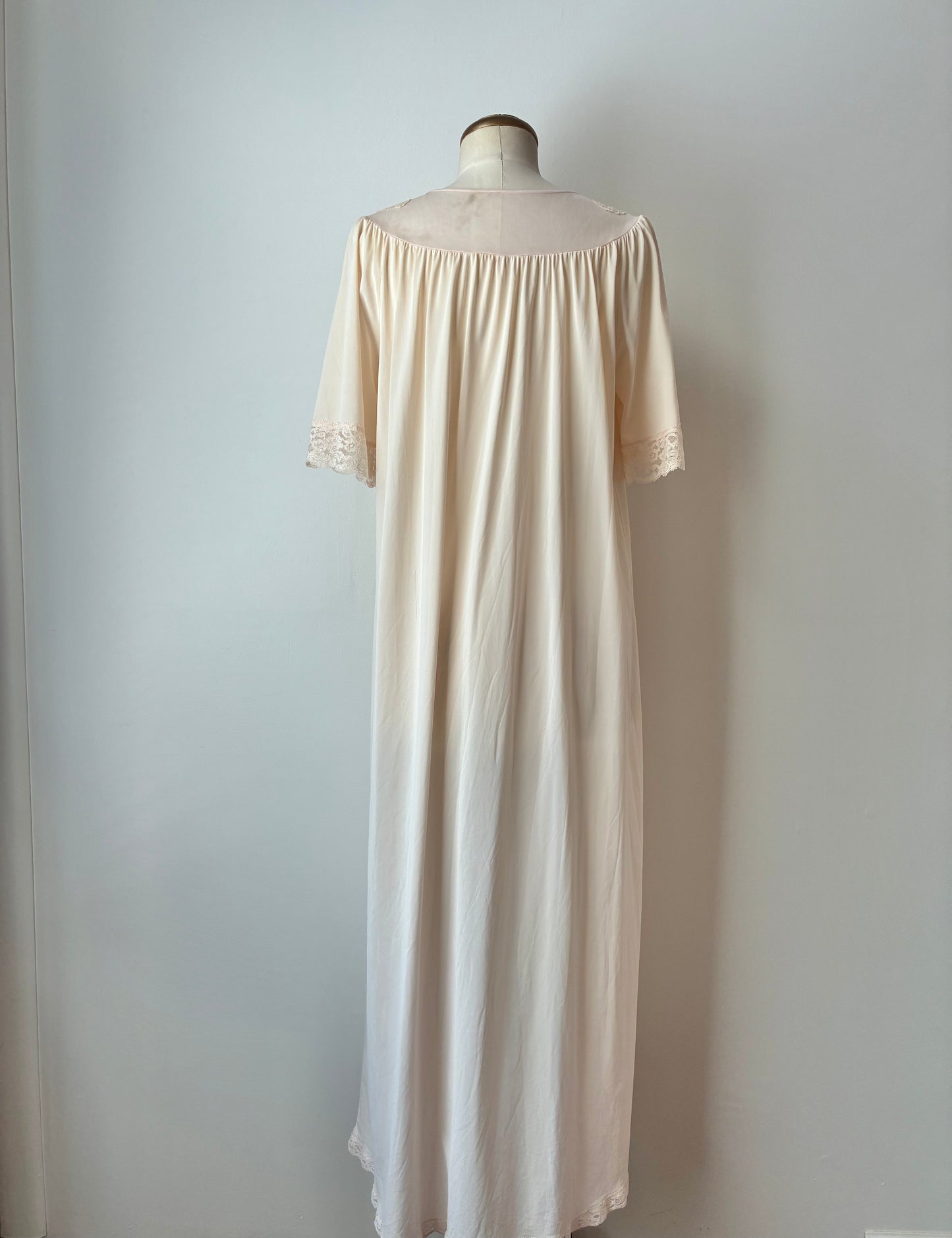 1960’s Shadow Line Maxi Nightgown, 100% Nylon