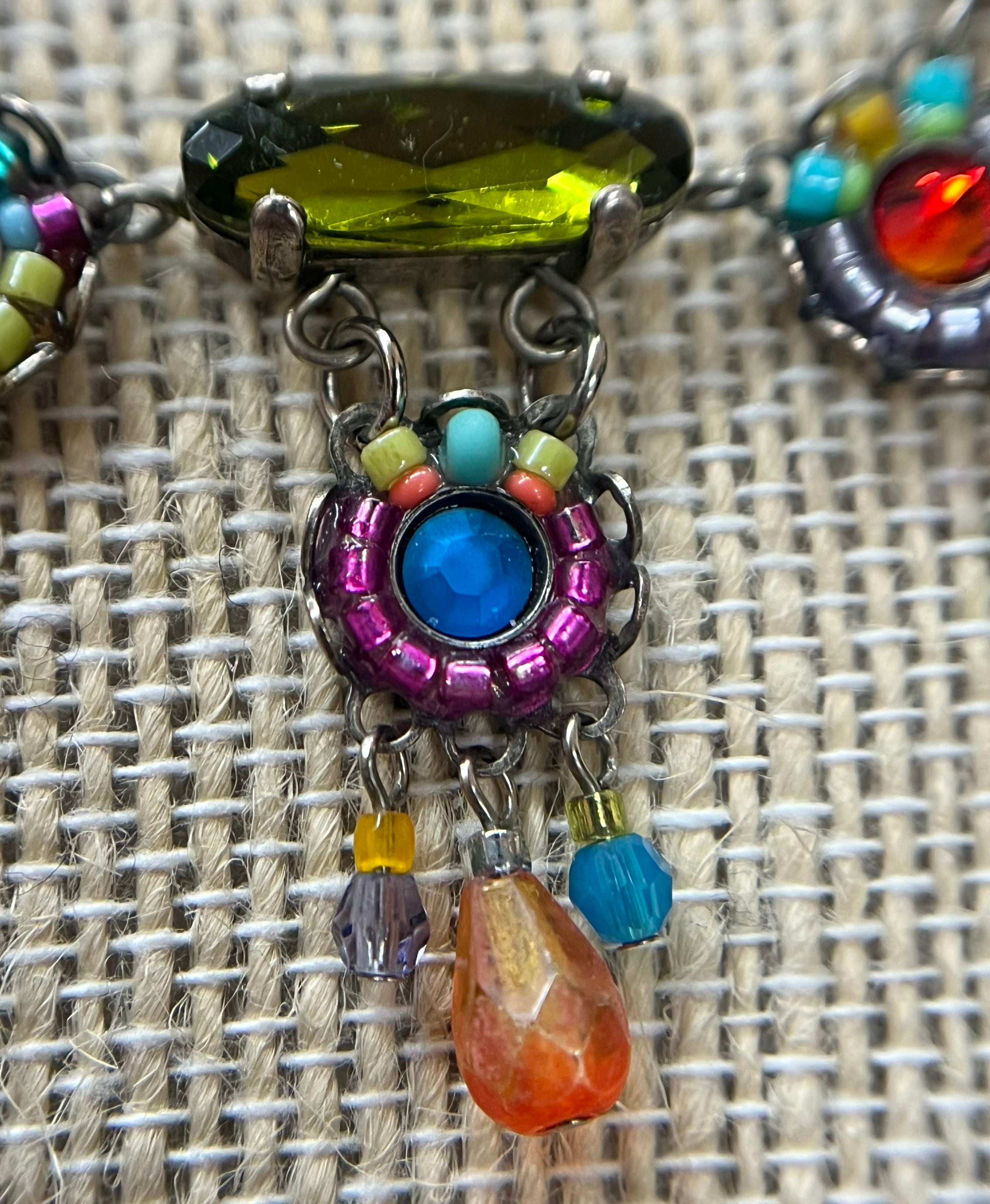 Firefly Jeweled Multicolor Necklace