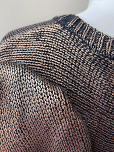 BB Dakota Copper Metallic Sweater - Size Medium