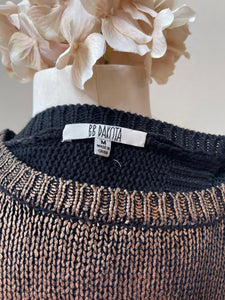 BB Dakota Copper Metallic Sweater - Size Medium