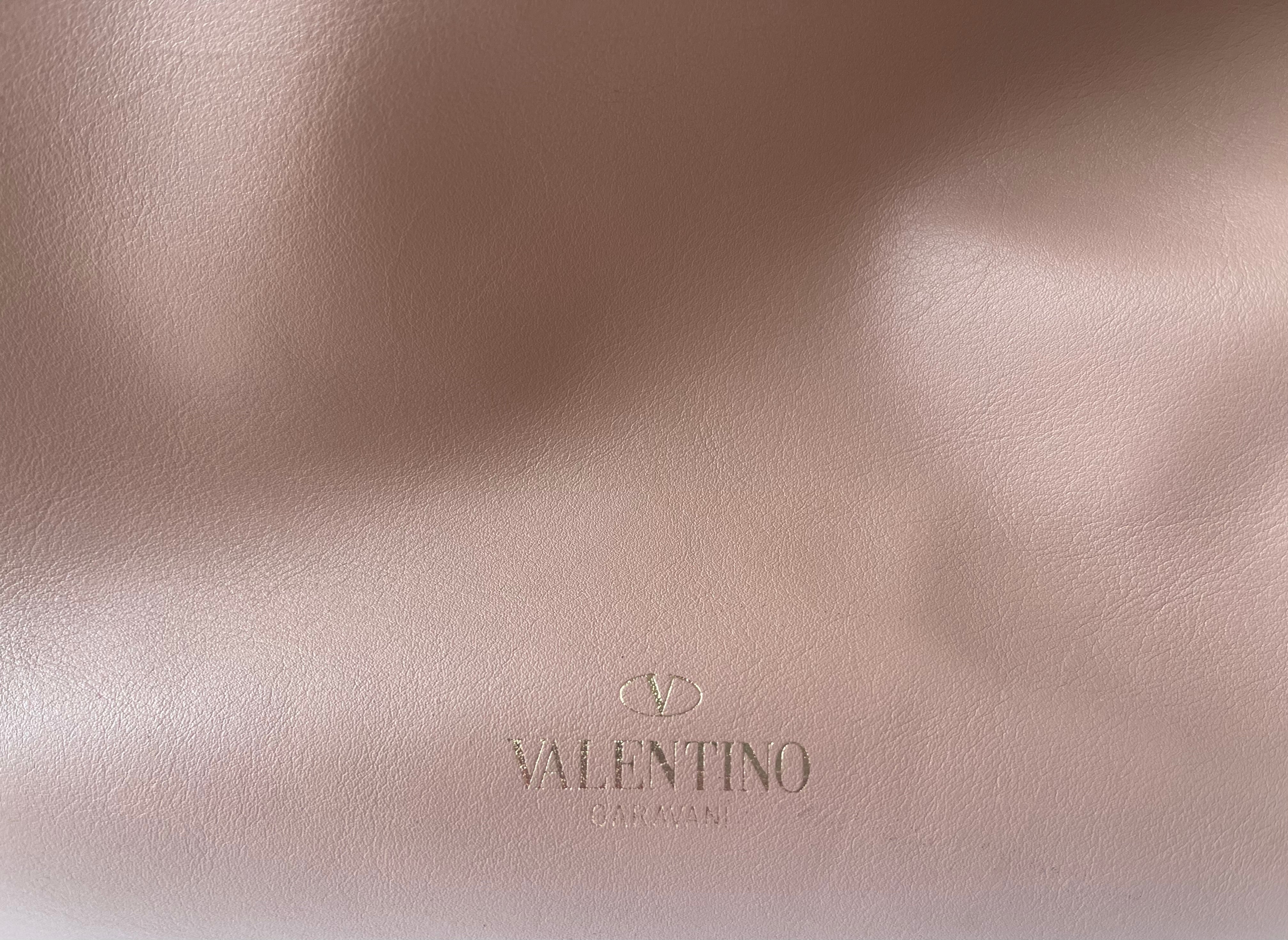 Valentino Rockstud Leather Tote - Blush