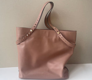 Valentino Rockstud Leather Tote - Blush