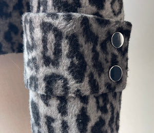 VIGloss Faux Fur Two-Tone Leopard Print Jacket